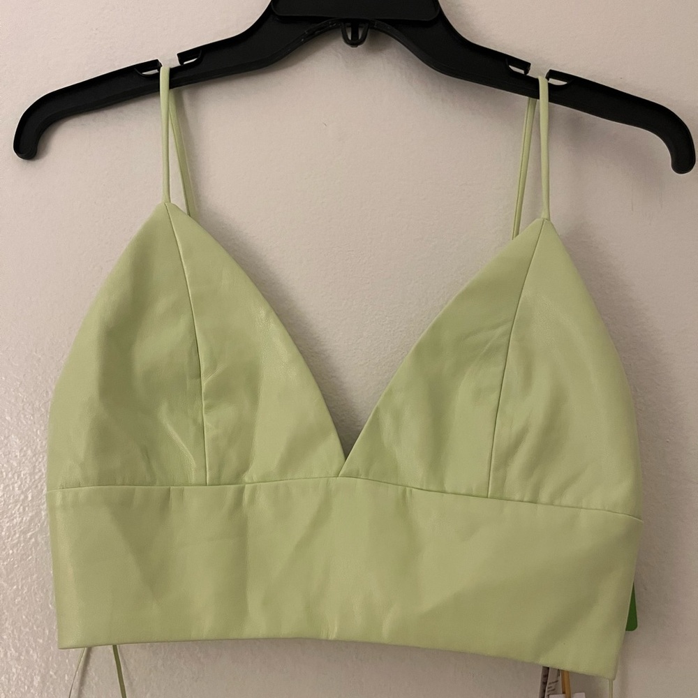 House of Harlow 1960 Light Green Crop Top